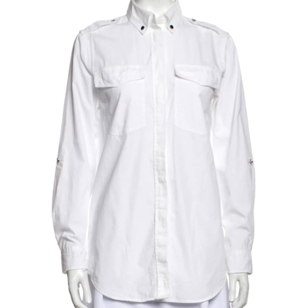 Michael Kors Crisp 100% Cotton button down collar shirt